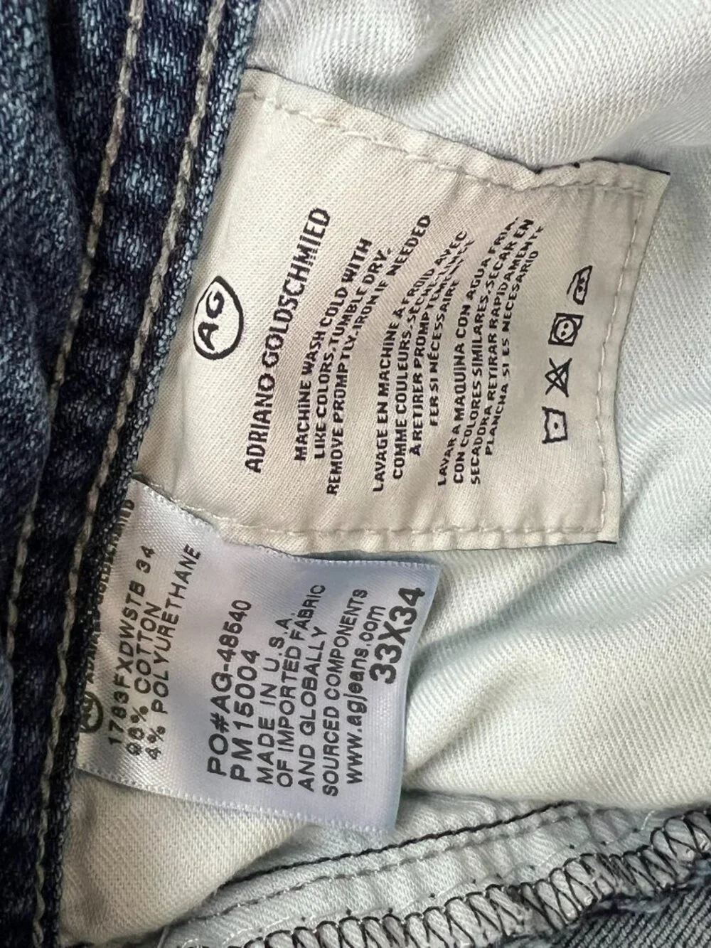 AG Tellis Jean Modern Slim 33 Wasit